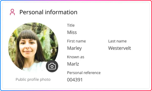 MHR Personal Details