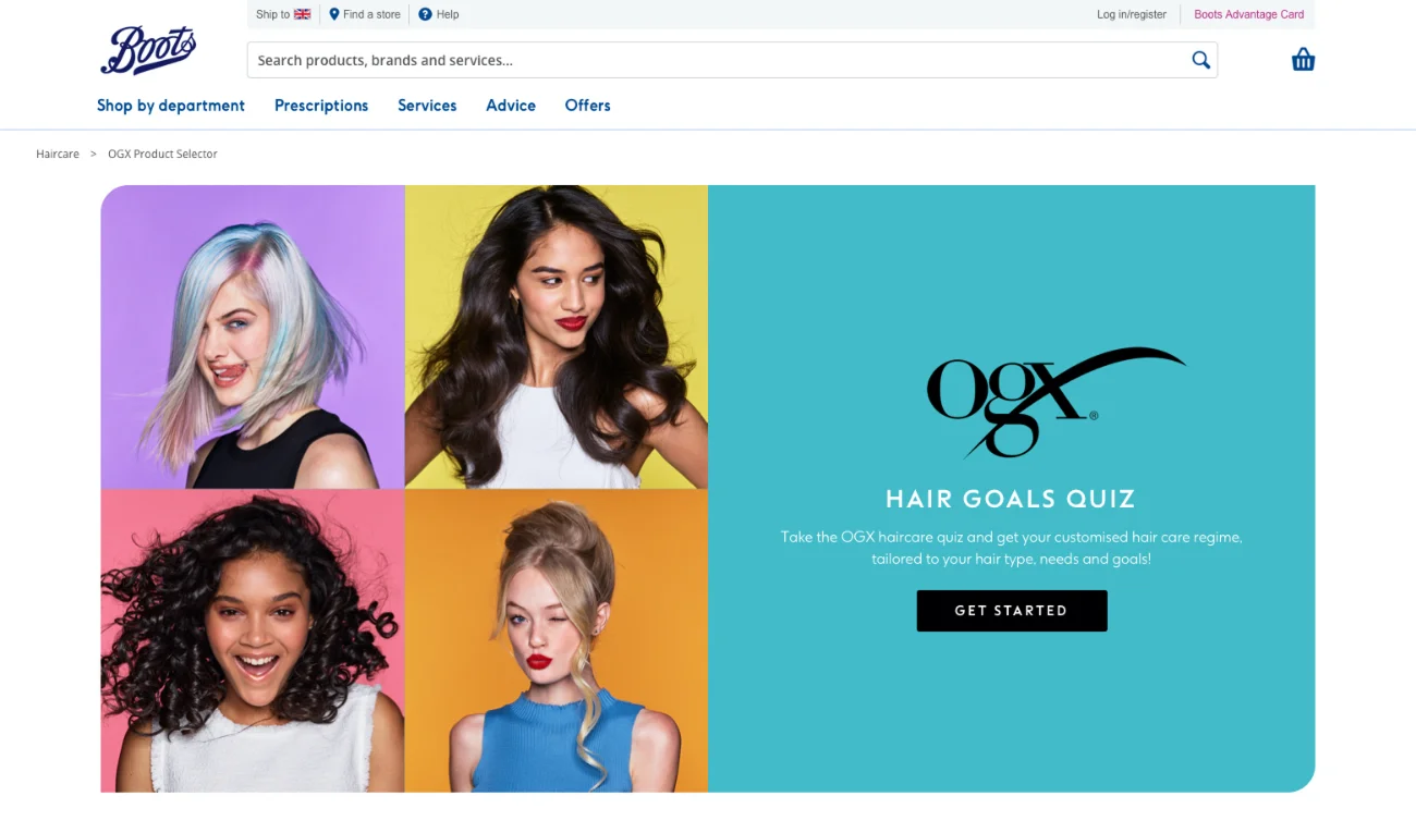 Hair texture question screen