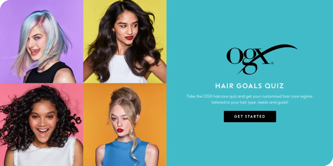 OGX hair goals quiz result