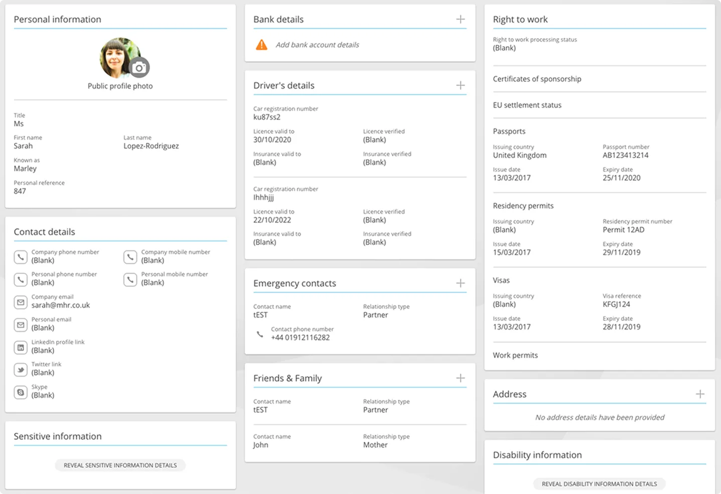 Original details page layout
