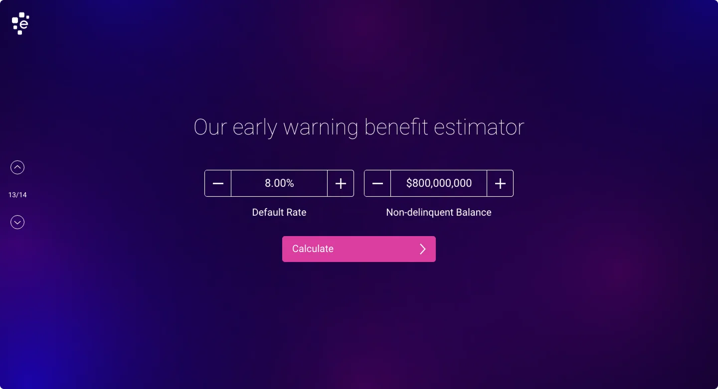 Early warning benefit estimator - input state